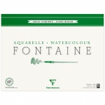 Альбом для акварели, 25л., 42*56, на склейке Clairefontaine "Fontaine Grain torchon", 300г/м2, холод. пресс., крупное зерно, 96432C