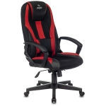 Кресло игровое ZOMBIE 9/BL+RED, PL, ткань/экокожа черный/красный, топ-ган (до 180кг), 1160596/1583707