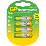 Аккумулятор GP AAA (HR03) 1000mAh 4BL, GP 100AAAHC-2DECRC4