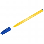 Ручка шариковая Luxor "InkGlide 100 Icy" синяя, 0,7мм, трехгран., оранжевый корпус, 16602OR/50 Bx   /  16602/50 Bx