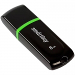 Память Smart Buy "Paean"  8GB, USB 2.0 Flash Drive, черный, SB8GBPN-K