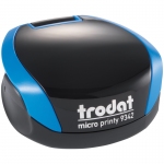 Оснастка для печати карманная Trodat Micro Printy, Ø42мм, пластмассовая, синяя (163187), 9342
