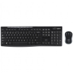 Комплект беспроводной клавиатура + мышь Logitech MK270, черный, 920-004518