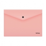 Папка-конверт на кнопке Berlingo "Instinct" А4, 180мкм, фламинго, AKk_04513