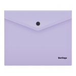 Папка-конверт на кнопке Berlingo "Instinct" А5+, 180мкм, лаванда, OBk_05507