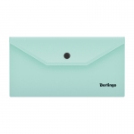Папка-конверт на кнопке Berlingo "Instinct" С6, 180мкм, мятный, AKk_06520