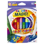 Фломастеры меняющие цвет Carioca "Color Change. Magic", 09цв.+1, 10шт., картон, европодвес, 42737