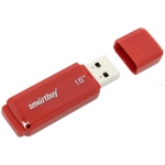 Память Smart Buy "Dock"  16GB, USB 2.0 Flash Drive, красный, SB16GBDK-R