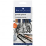 Набор угля и угольных карандашей Faber-Castell "Charcoal Sketch" 7 предметов, картон. упаковка, 114002