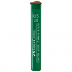 Грифели для механических карандашей Faber-Castell "Polymer", 12шт., 0,5мм, 2B, 521502