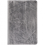 Обложка для паспорта OfficeSpace "Silver", кожа, серебро, тиснение фольгой, 311090