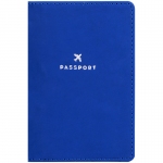 Обложка для паспорта OfficeSpace "Journey", иск. кожа софт-тач, синий, тиснение фольгой, 311109