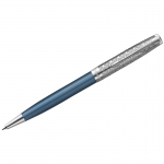Ручка шариковая Parker "Sonnet Metal & Blue Lacquer СT" черная, 1,0мм, поворот., подарочная упаковка, 2119649