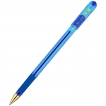 Ручка шариковая MunHwa "MC Gold" синяя, 0,7мм, грип, штрих-код, BMC07-02