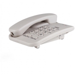 Телефон проводной Texet ТХ-212, повторный набор, светло-серый, 337860