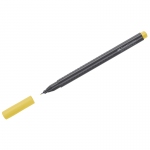 Ручка капиллярная Faber-Castell "Grip Finepen" желтая, 0,4мм, трехгранная, 151607