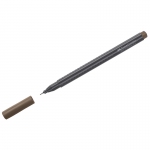 Ручка капиллярная Faber-Castell "Grip Finepen" коричневая, 0,4мм, трехгранная, 151680