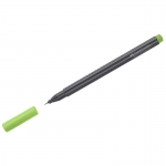Ручка капиллярная Faber-Castell "Grip Finepen" светло-зеленая, 0,4мм, трехгранная, 151666