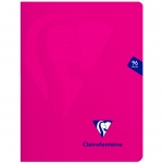 Тетрадь 48л., 170*220мм, клетка Clairefontaine "Mimesys", пластиковая обложка, розовая, 90г/м2, 303742C_pink