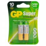 Батарейка GP Super AA (LR6) 15A алкалиновая, BC2, GP 15A-2CR2