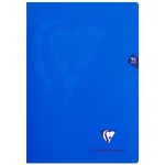 Тетрадь 48л., А4, клетка Clairefontaine "Mimesys", пластиковая обложка, синяя, 90г/м2, 303162C_blue