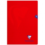 Тетрадь 48л., А4, клетка Clairefontaine "Mimesys", пластиковая обложка, красная, 90г/м2, 303162C_red