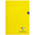 Тетрадь 48л., А4, клетка Clairefontaine "Mimesys", пластиковая обложка, желтая, 90г/м2, 303162C_yellow