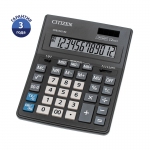 Калькулятор настольный Citizen Business Line CDB1201-BK, 12 разрядов, двойное питание, 155*205*35мм, черный, CDB1201-BK