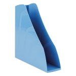 Лоток для бумаг вертикальный СТАММ "Вектор", сине-голубой, ширина 80мм, ЛТВ-30442