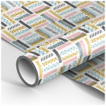 Упаковочная бумага глянц. 70*100см, MESHU "Pattern", 90г/м2, М100_41086