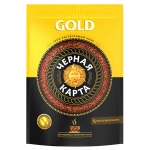 Кофе растворимый Черная Карта "Gold", сублимированный, мягкая упаковка, 285г, ШФ000004662