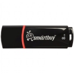 Память Smart Buy "Crown"  8GB, USB 2.0 Flash Drive, черный, SB8GBCRW-K