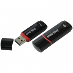 Память Smart Buy "Crown"  64GB, USB 2.0 Flash Drive, черный, SB64GBCRW-K