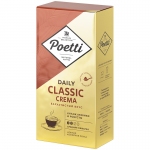 Кофе молотый Poetti "Daily Classic Crema", вакуумный пакет, 250г, 18105