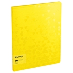 Папка с 20 вкладышами Berlingo "Neon", 17мм, 1000мкм, желтый неон, с внутр. карманом, DB4_20390