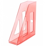 Лоток для бумаг вертикальный СТАММ "Актив", розовый, ЛТ517