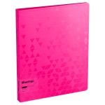 Папка с 60 вкладышами Berlingo "Neon", 24мм, 1000мкм, розовый неон, с внутр. карманом, DB4_60391