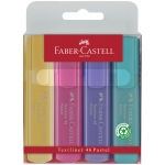 Набор текстовыделителей Faber-Castell "46 Superfluorescent+Pastel" 2 флуоресцентных цв. + 2 пастельных цв., 1-5м, 154610