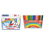 Фломастеры Centropen "Rainbow Kids", 24цв., трехгранные, смываемые, ПВХ, 7 7550 2402