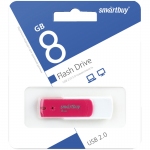 Память Smart Buy "Diamond"  8GB, USB 2.0 Flash Drive, пурпурный, SB8GBDP