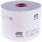 Бумага туалетная Tork "Universal"(T6) 1 слойн., Mid-size рулон, 135м/рул., мягкая, белая, 127540