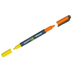 Текстовыделитель двусторонний Berlingo "Textline HL220" желтый/оранжевый, 0,5-4мм, T2035