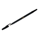 Ручка шариковая СТАММ "049" черная, 0,7мм, тонированный корпус, РШ-30350