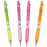 Ручка шариковая автоматическая MunHwa "Hi-Color 3" 03цв. (син/неон желт/неон роз), 0,7мм, корпус ассорти, HC3