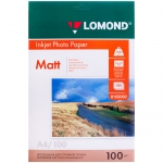 Фотобумага А4 для стр. принтеров Lomond, 100г/м2 (100л) матовая двусторонняя