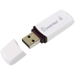 Память Smart Buy "Paean"  32GB, USB 2.0 Flash Drive, белый, SB32GBPN-W
