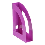 Лоток для бумаг вертикальный СТАММ "Респект", фиолетовый, ЛТ253