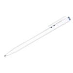 Ручка шариковая автоматическая СТАММ синяя, 0,7мм, белый корпус, РШ551