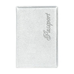 Обложка для паспорта OfficeSpace "Fusion" мягкий полиуретан, серебро, тиснение, 342739
