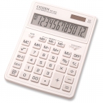 Калькулятор настольный Citizen SDC444XRWHE, 12 разрядов, двойное питание, 155*204*33мм, белый, SDC444XRWHE